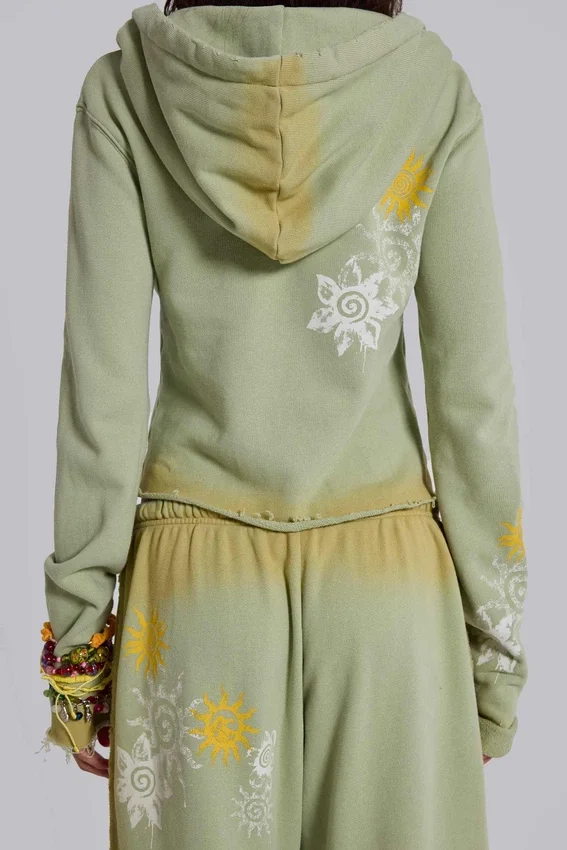 Cleo Sunfade Hoodie mit durchgehendem Reißverschluss
