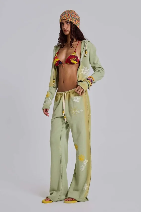 Cleo Sunfade Hoodie mit durchgehendem Reißverschluss
