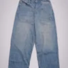 Colossus Jeans in heller Waschung, XL, Slub-Optik