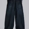 Colossus Jeans in Indigo mit Bügelfalten, Größe XL