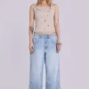Colossus Jeans mit Nieten in hellblauer Waschung