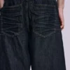 Colossus-Shorts aus Indigo mit Bügelfalten