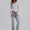 Cooper Bootcut-Jeans in Hellblau