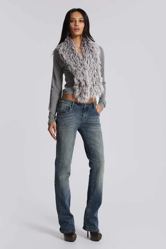 Cooper Bootcut-Jeans in Mittelblau