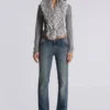 Cooper Bootcut-Jeans in Mittelblau