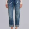 Cooper Crop-Jeans mit Verzierungen