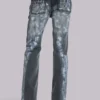Cooper-Jeans mit Pailletten und Bootcut-Schnitt