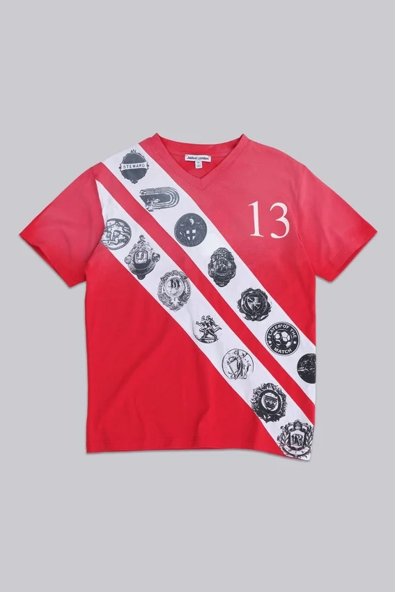Crest T-Shirt mit V-Ausschnitt