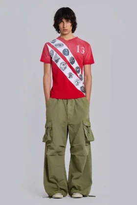 Crest T-Shirt mit V-Ausschnitt