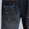 Cross Chain Blue Drift Bootcut-Jeans