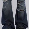 Cross Chain Blue Drift Bootcut-Jeans