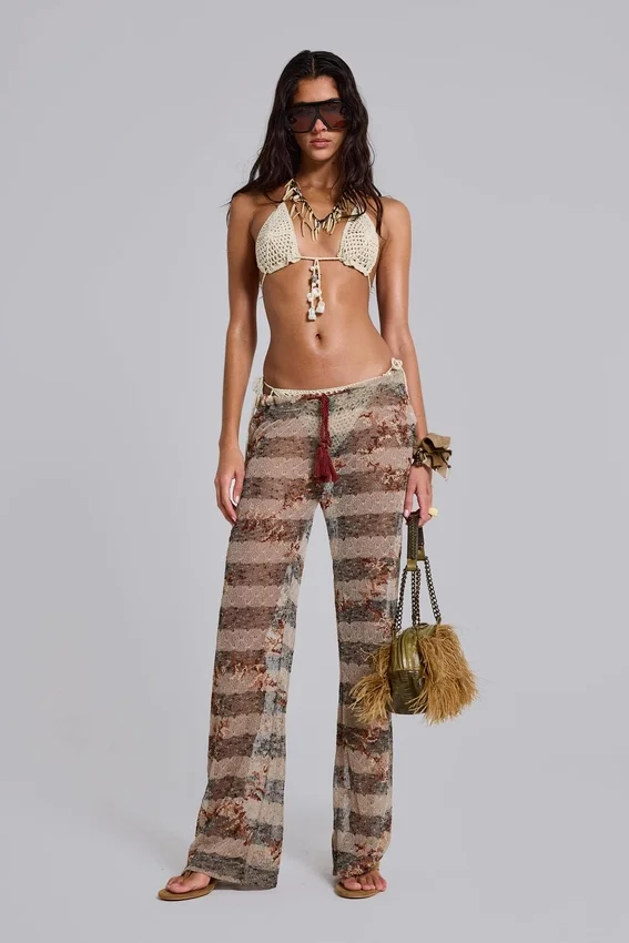 Deva-Strickhose mit Streifenmuster
