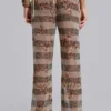 Deva-Strickhose mit Streifenmuster