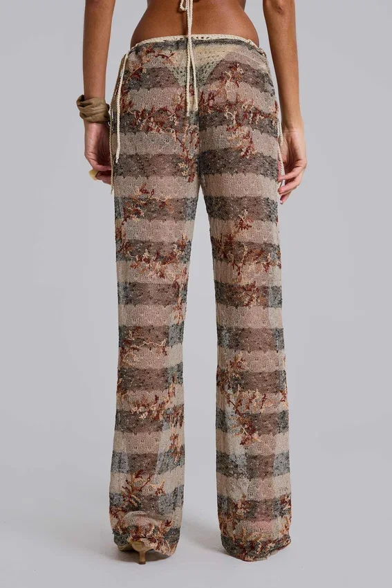 Deva-Strickhose mit Streifenmuster