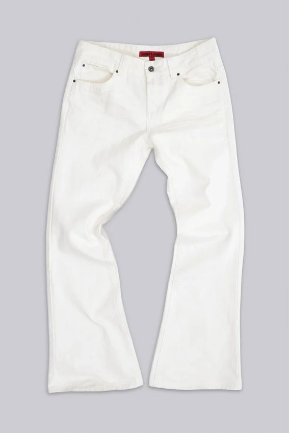 Ecru Jude Bootcut-Jeans