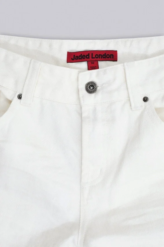 Ecru Jude Bootcut-Jeans