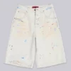 Ecru Paint Colossus Shorts
