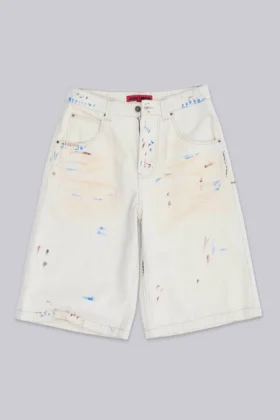 Ecru Paint Colossus Shorts