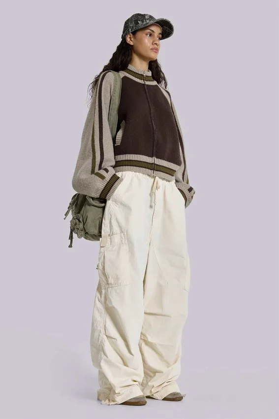 Ecru Parachute Cargo-Hose