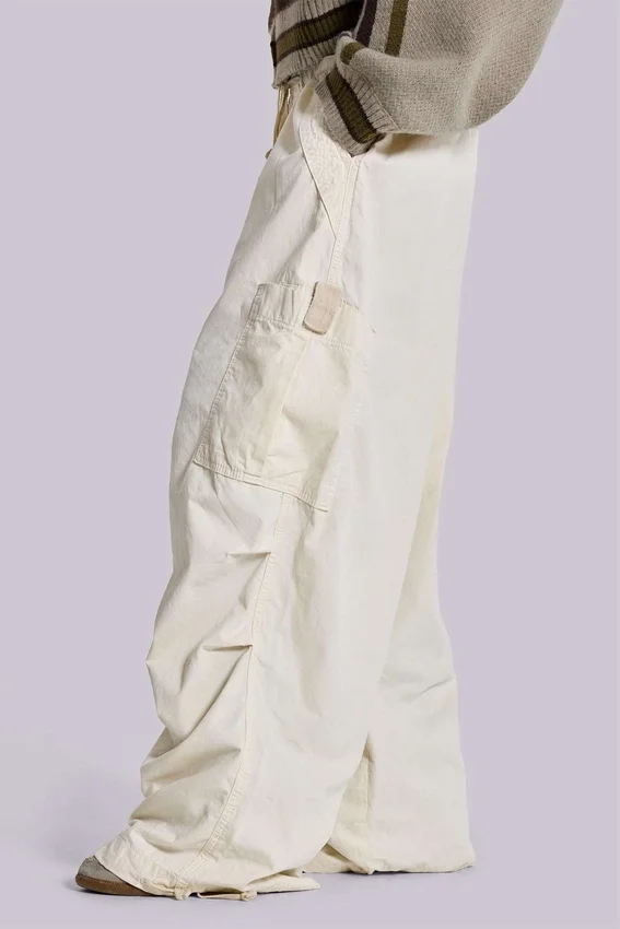 Ecru Parachute Cargo-Hose