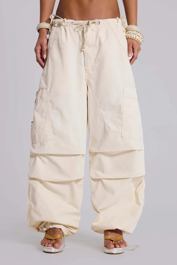 Ecru Parachute Cargo-Hose