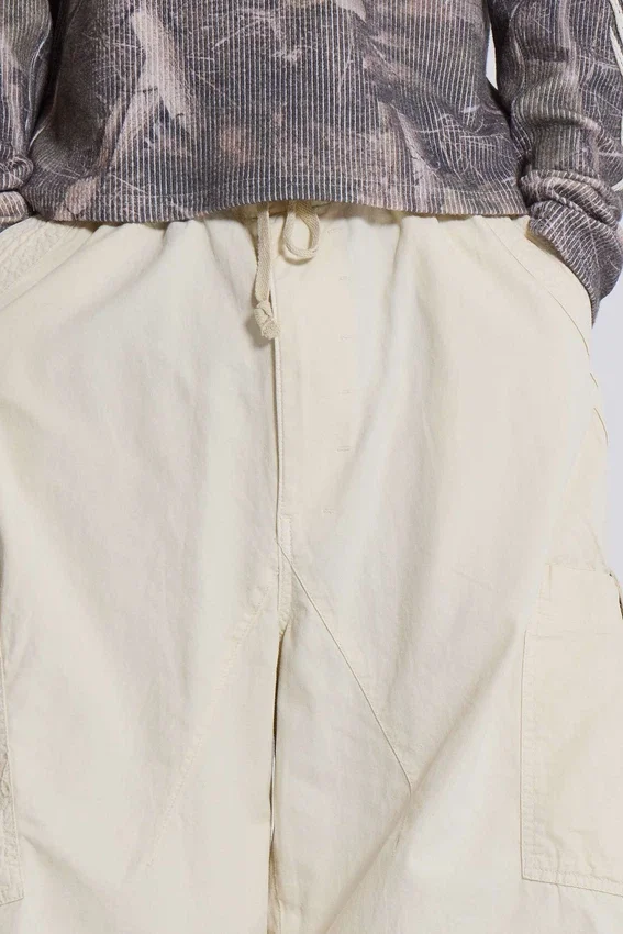 Ecru Parachute Cargo-Hose