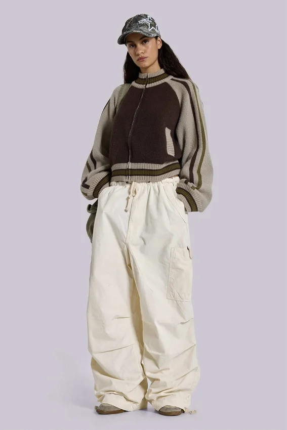 Ecru Parachute Cargo-Hose