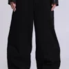 Einfarbige schwarze Colossus Jeans