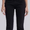 Einfarbige schwarze Thirteen-Jeans