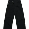 Einfarbige schwarze XL-Colossus Jeans
