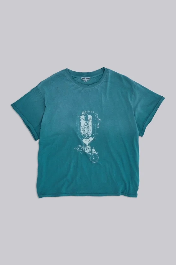 Emblem-T-Shirt in verkürzter Passform
