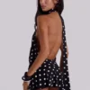 Enya rückenfreies Minikleid mit XL-Polka-Dots