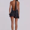 Enya rückenfreies Minikleid mit XL-Polka-Dots