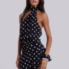 Enya rückenfreies Minikleid mit XL-Polka-Dots