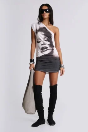 Eris asymmetrisches Minikleid