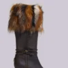 Fauna Stiefel mit Absatz und Kunstfell