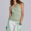 Faye Multiway-Spitzen-Oberteil in Mint