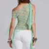 Faye Multiway-Spitzen-Oberteil in Mint