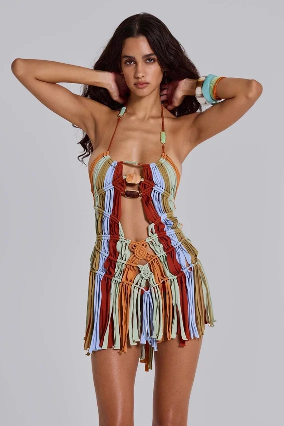 Feliz – handgefertigtes Makramee-Kleid