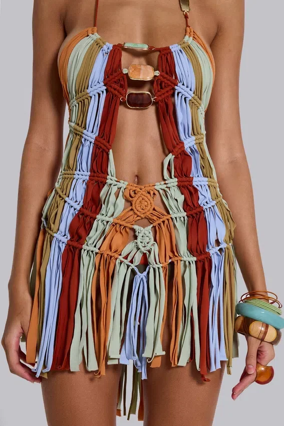Feliz – handgefertigtes Makramee-Kleid