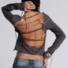 Fira T-Shirt mit V-Ausschnitt und Pailletten