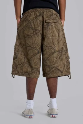 Forest Camo Parachute-Shorts