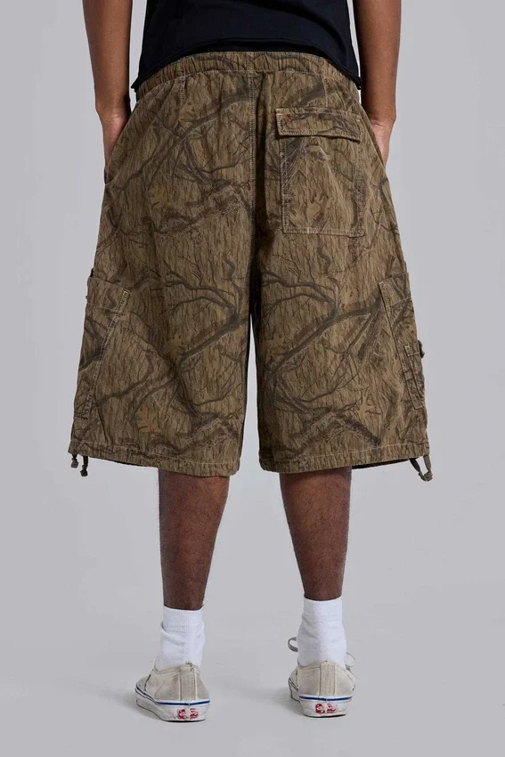 Forest Camo Parachute-Shorts