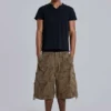 Forest Camo Parachute-Shorts