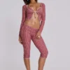 Freda Gingham Swim Oberteil