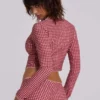 Freda Gingham Swim Oberteil