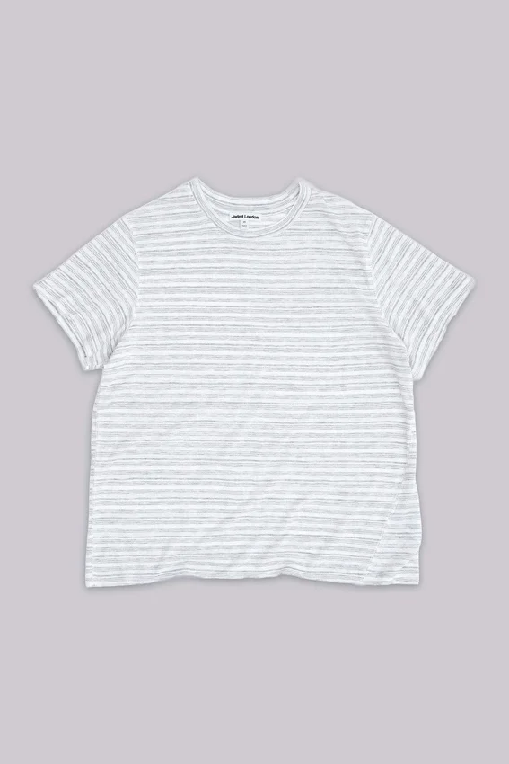 Gestreiftes „Mist“-T-Shirt