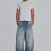 Gestreiftes „Mist“-T-Shirt
