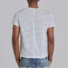 Gestreiftes „Mist“-T-Shirt