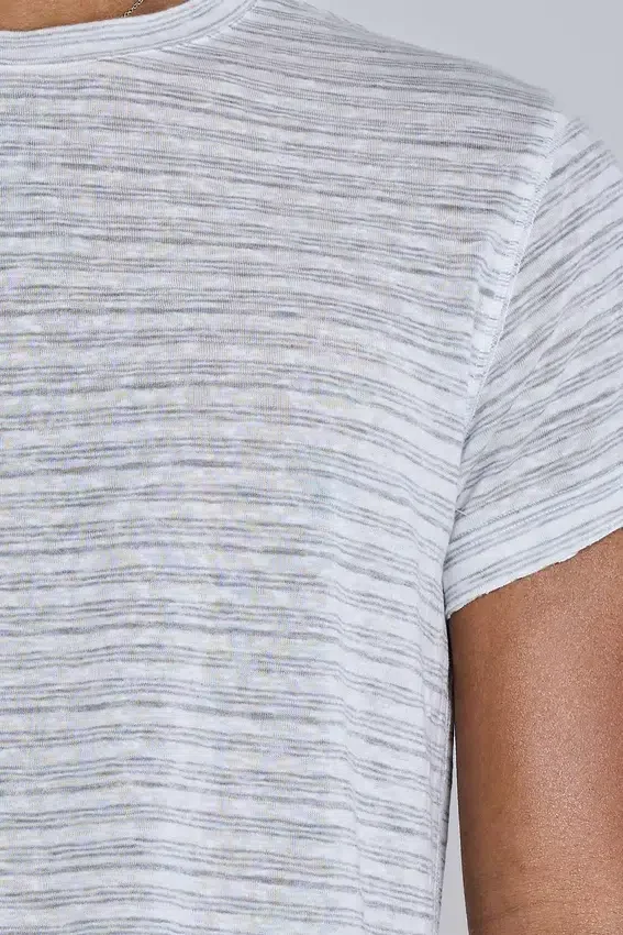 Gestreiftes „Mist“-T-Shirt